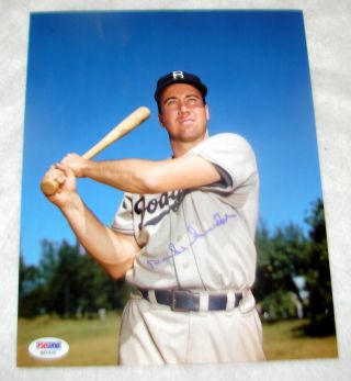 Brooklyn Dodgers Duke Snider Autograph 8x10 Photo Baseball Auto Print Psa