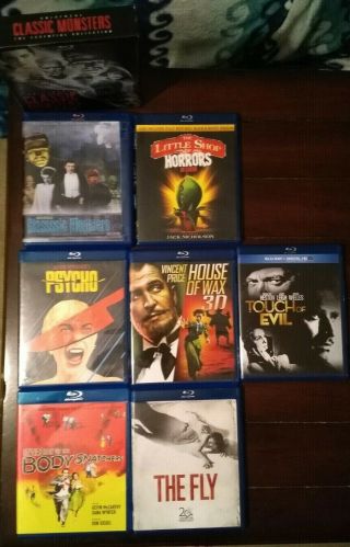 15 Seriously Classic Vintage Horror Blu Ray Movies Universal Hitchcock Sci Fi A,