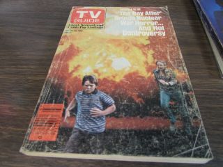 Vintage - 11/19/1983 - Tv Guide - The Day After - War Horror - Cover