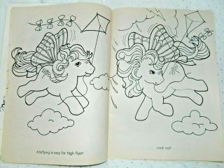 My Little Pony Vintage G1 Coloring Book Loose Pages 1980 