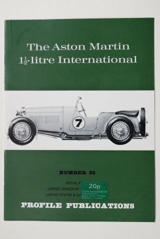 Aston Martin 11/2 Litre International,  Profile No 33 Dudley Coram,  Kenneth Rush