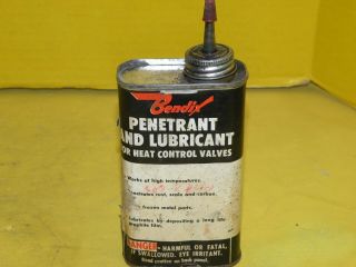 Vintage Bendix Penetrant & Lubricant Can 8 Fl Oz Empty Garage Sign