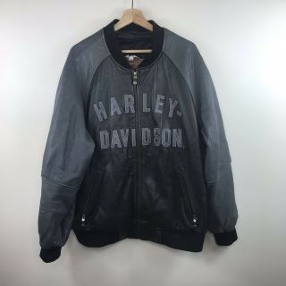 Harley Davidson 100 Year Anniversary Leather Jacket Mens 2xl No Liner