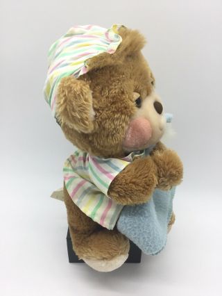 Vintage 1985 FISHER PRICE Teddy Beddy Bear 1401 Pajamas Blanket Cap 2
