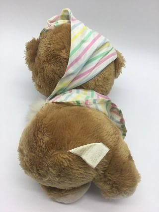 Vintage 1985 FISHER PRICE Teddy Beddy Bear 1401 Pajamas Blanket Cap 3