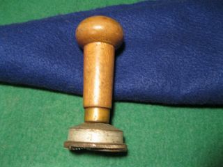 Old Railroad Station Post Office Stamp Seal Tool Kc & Belleville Illinois