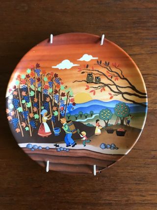 Vintage Collectors Poole Plate No 423 Autumn I Made In England