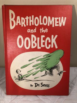 Vintage 1949 Dr Suess Bartholomew And The Oobleck Hardcover 1st Edition