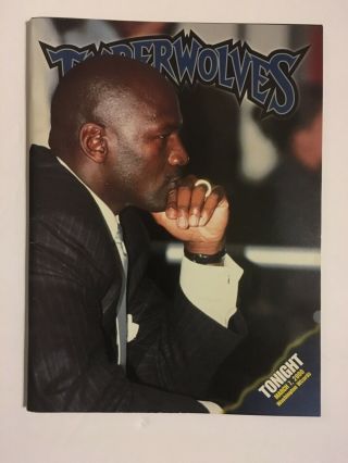 Minnesota Timberwolves Game - Day Program | March 7 2000 | Michael Jordan Feature