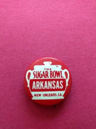 Arkansas Razorbacks Sugar Bowl Pin 1960 