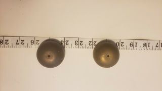 One Match Pair Vintage.  Brass Ringer Bells For Telephone.