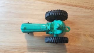 Vintage Toy Auburn Hard Rubber Tractor W/ Driver Teal Green