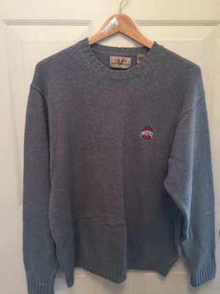 Gray Men’s Ohio State Buckeyes Crew Neck Sweater - Size Xl