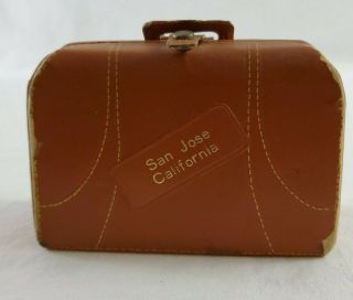 Vintage First Aid Kit San Jose California Suitcase Souvenir Made In Canada