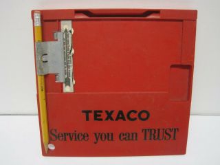 Vintage Texaco Plastic Credit Card Receipt Clipboard