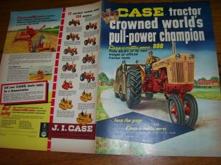 Vintage Ji Case Advertising - 400 600 800 Case O Matic Tractors - 1959