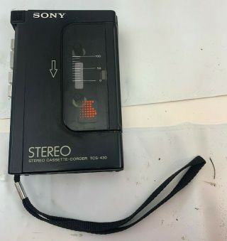Sony Tcs - 430 Vintage Cassette - Corder Recorder,  Walkman