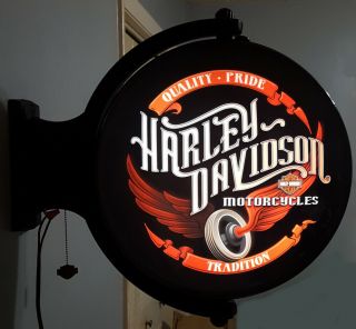 Harley - Davidson Motorcycles Rotating Pub Bar Light