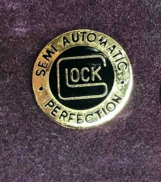 Vintage Glock Gun Pistol Perfection Collector Collectible Hat Lapel Pin