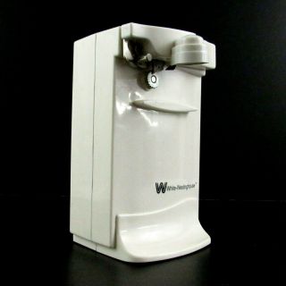 Vintage Westinghouse White Electric Can Opener Model Wco - 105 Automatic