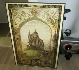 Vintage Lord Of The Rings 1988 Art Print By J Cauty Very Large