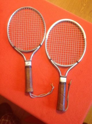Vintage Set Of Racquetball Rackets Tensor Sp - 350 Very Rare