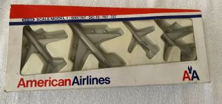 Vintage Schabak American Airlines Set 1:600 Scale 747 Dc 10 767 727 Boeing Plane