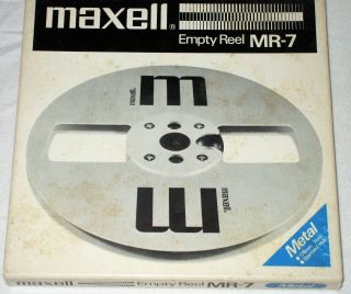 Vintage Maxell Mr - 7 Metal Take Up Reel 7 " Reel To Reel