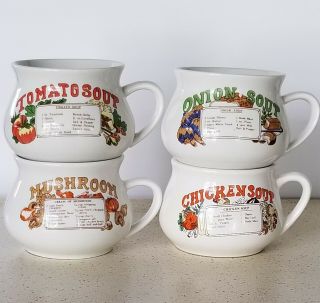 Dishes Vintage Country Style Soup Recipe Ceramic Mug Bowls