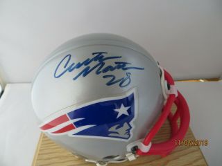 Curtis Martin Autographed Signed England Patriots Football Mini Helmet