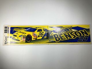 Johnny Benson 26 Cheerios Nascar Racing Car Sticker 11.  6”x3” Read