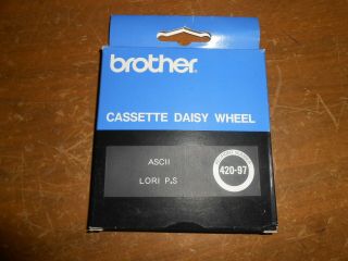 Vintage Brothers Cassette Daisy Wheel Prestige Ascii Lori P.  S Made In Japan