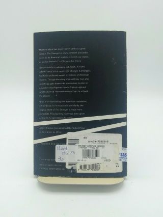 The Stranger by Albert Camus (Vintage International Paperback • 1989) 2