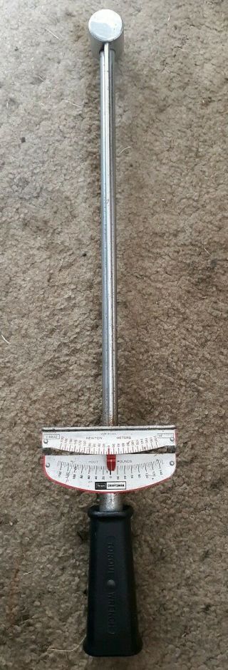 Vintage Sears Craftsman 1/2 " Drive Torque Wrench 9 - 44642 Usa