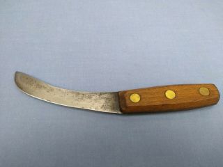 Vintage Unbranded J Russell Style 5 - 1/2 " Carbon Steel Skinning Knife Very Sharp