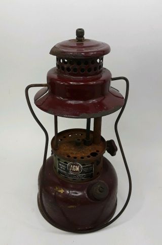 Vintage Agm Lantern Model 3016 Camping Fishing No Globe Or Restoration