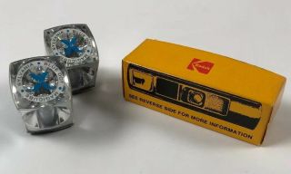 Vintage Kodak Magic Cube Extender - 2 Magicube Sylvania Blue Dot Flash Cubes