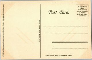 Soldiers Monument Wallingford CT Cannon Balls Vintage Postcard R05 2