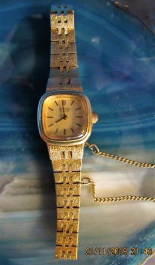 Vtg Rare Seiko Petite Dress Watch Signature 2 Jewel Quartz 5420 - 5079 G,  Tone N.  B