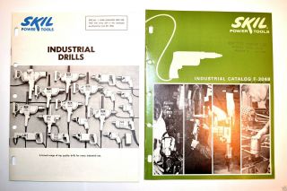 2pc Vintage Skil Power Tools Catalogs: Industrial Drills & Tools F - 3068 Rr303