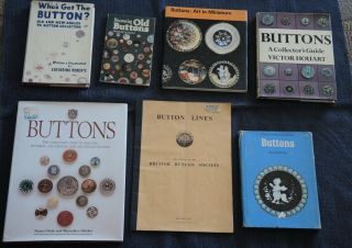 7 Vintage Books On Collecting Buttons Reference