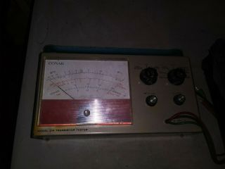 Vintage Conar Transistor Tester Model 214 With Cords Estate Find