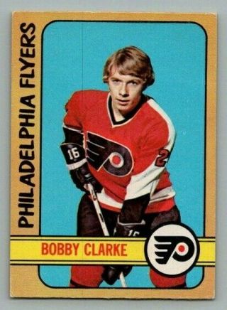 1972 - 73 O - Pee - Chee Bobby Clarke 14 Ex,  Vintage Hockey Card