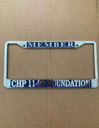 California Member Chp 11 - 99 Foundation Frame Vintage California Highway Patrol