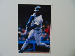 " Seattle Mariners " Ken Griffey Jr Hand Signed 4x6 Color Photo
