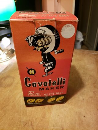 Vintage Beebo Cavatelli Gnocchi Pasta Maker Berarducci Brothers 600 Box