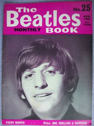 The Beatles Book No 25 August 1965 Pop Beat 1960s John Lennon Paul Mccartney