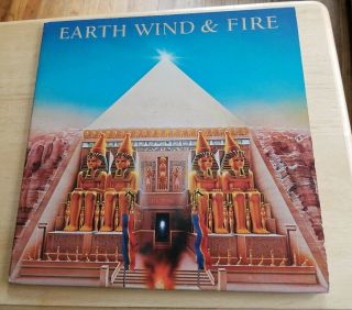 Vintage Vinyl Record Album Lp Earth Wind & Fire All In All Gatefold W/ Poster
