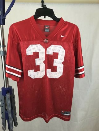 Nike Ohio State Buckeyes 33 Football Jersey Youth Size L