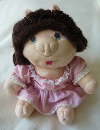Vtg 1982 Rare Piggy Wigglies Plush Girl Pig Doll W/clothing Dan Dee Collectible